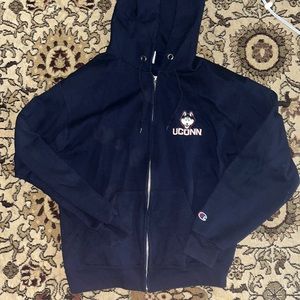 UConn Champion zip-up hoodie